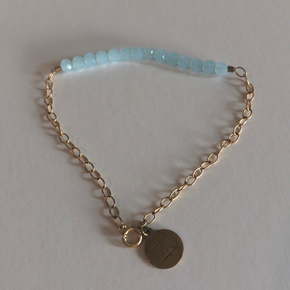 Blue gemstone bracelet